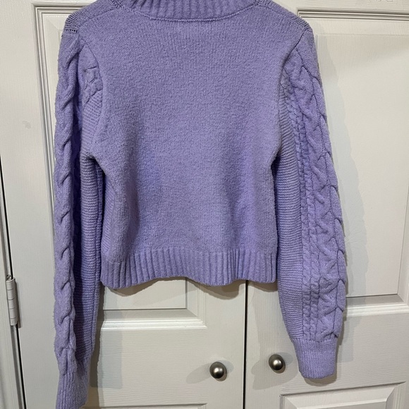 Sincerely Jules Lilac Cable Knit Sweater - Picture 3 of 5